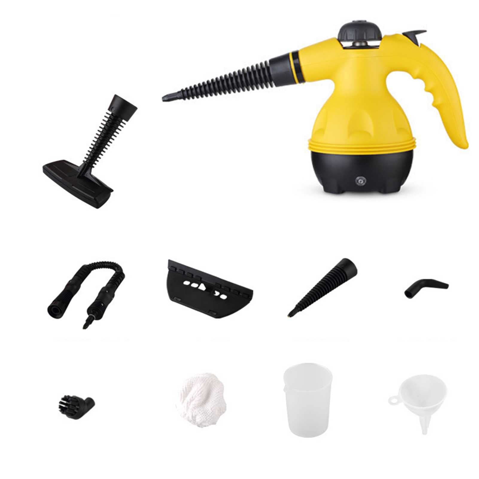 ZFHTAO Handheld Steam Cleaner with 9-Piece Accessory Kit - Chemical-Free Multi-Surface Cleaner for Tile, Floor, Window, Sofa & Car - Perfect for Home Deep Cleaning & Sanitizing
