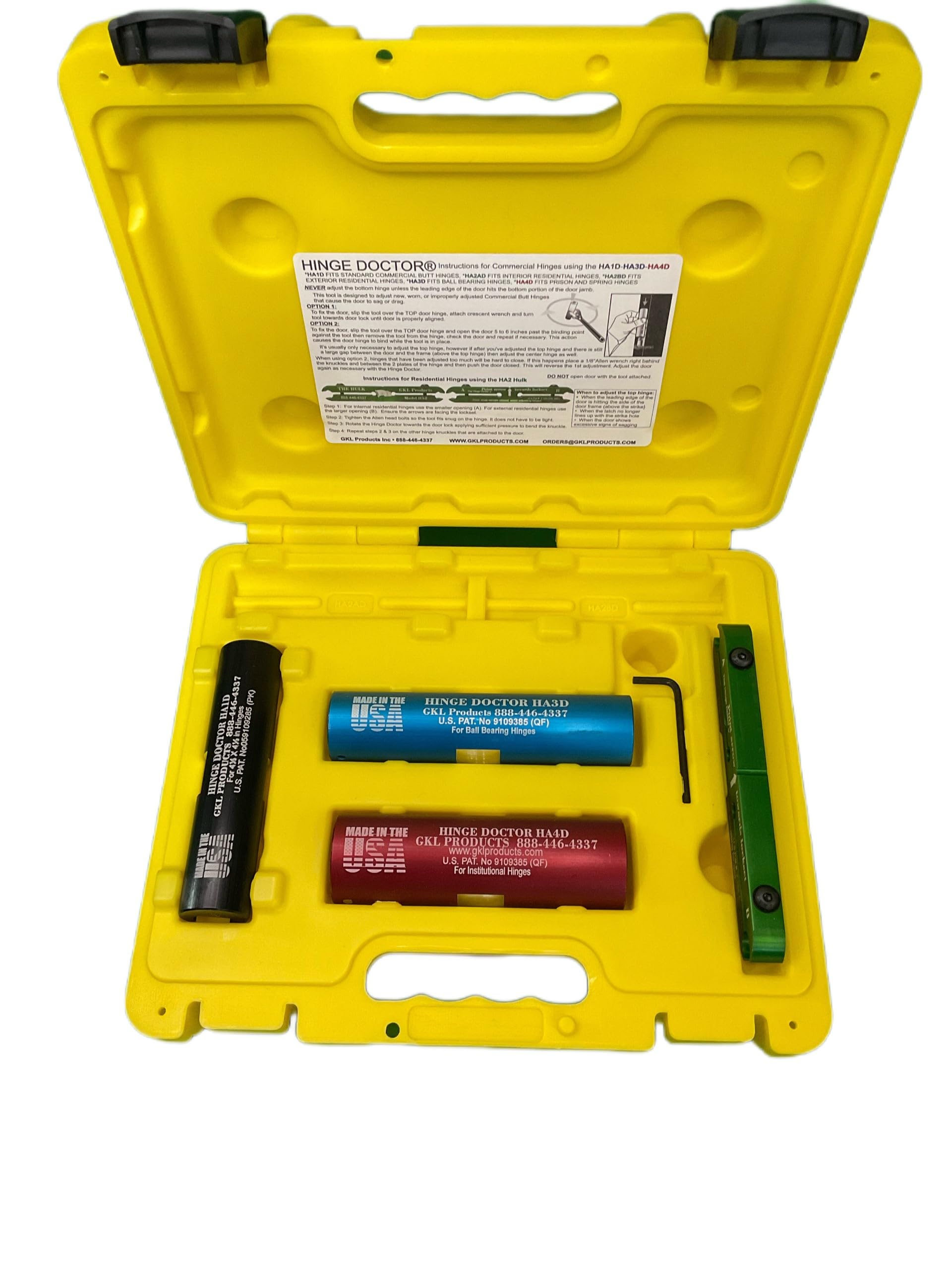 Hinge Doctor Full Set HA1234 - Professional Door Hinge Adjustment Tool Kit for Smooth Door Alignment | Perfect for Home Repair, Cabinet Installation & DIY Projects