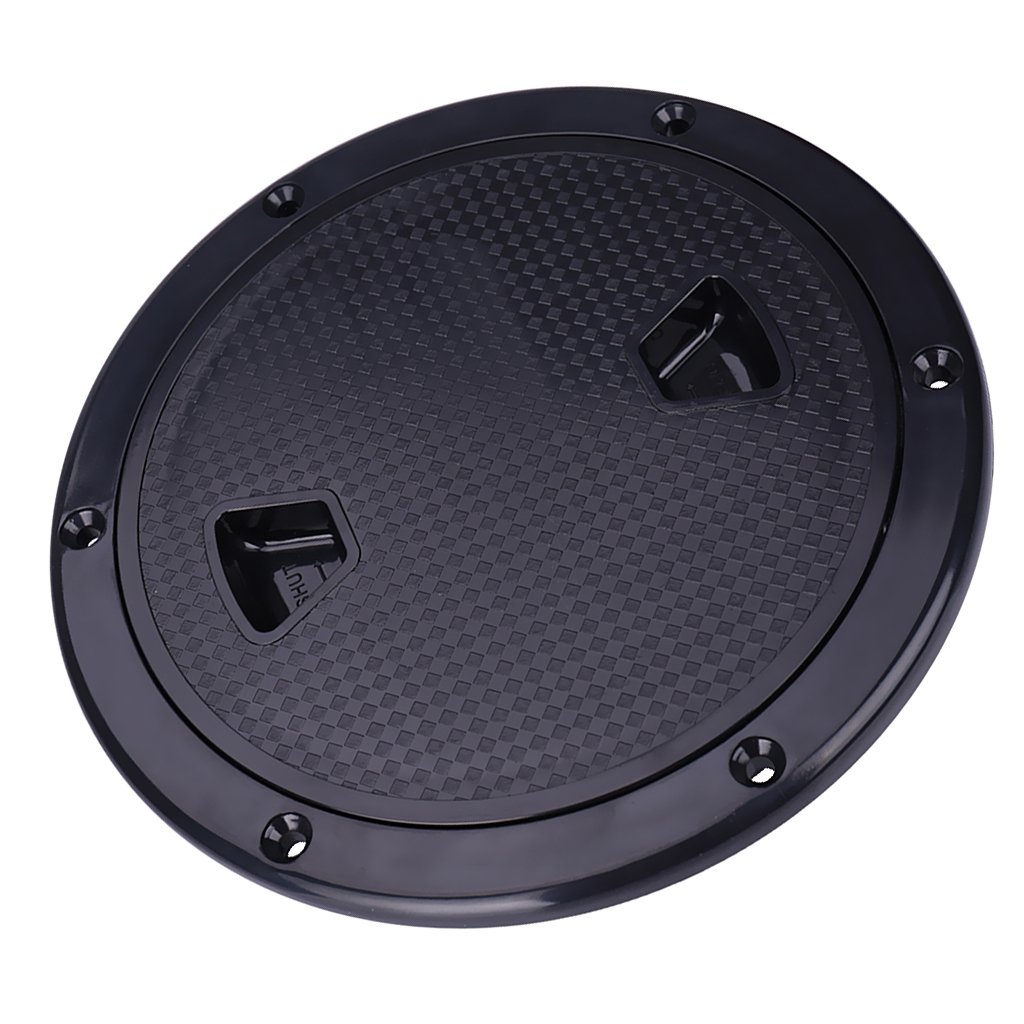 Figatia Marine 6 Inch Round Non-Slip Boat Inspection Hatch with Removable Cover - Waterproof Deck Access for Boats, Yachts & RVs