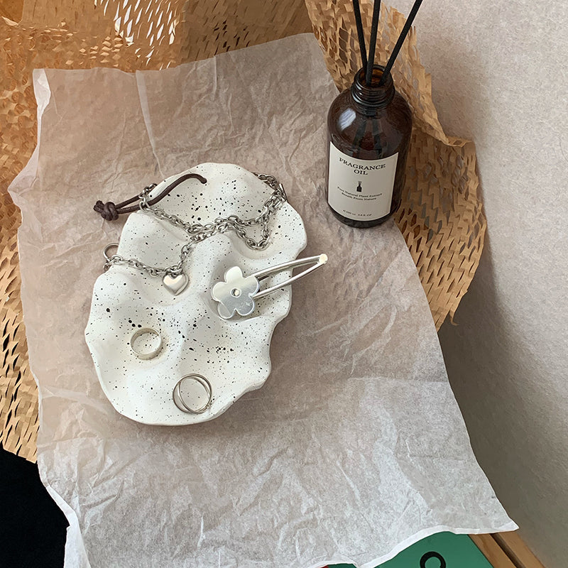 Organic Speckled Egg Tray - Eco-Friendly Ceramic Egg Holder for Kitchen Countertop, Farmhouse Decor & Breakfast Serving