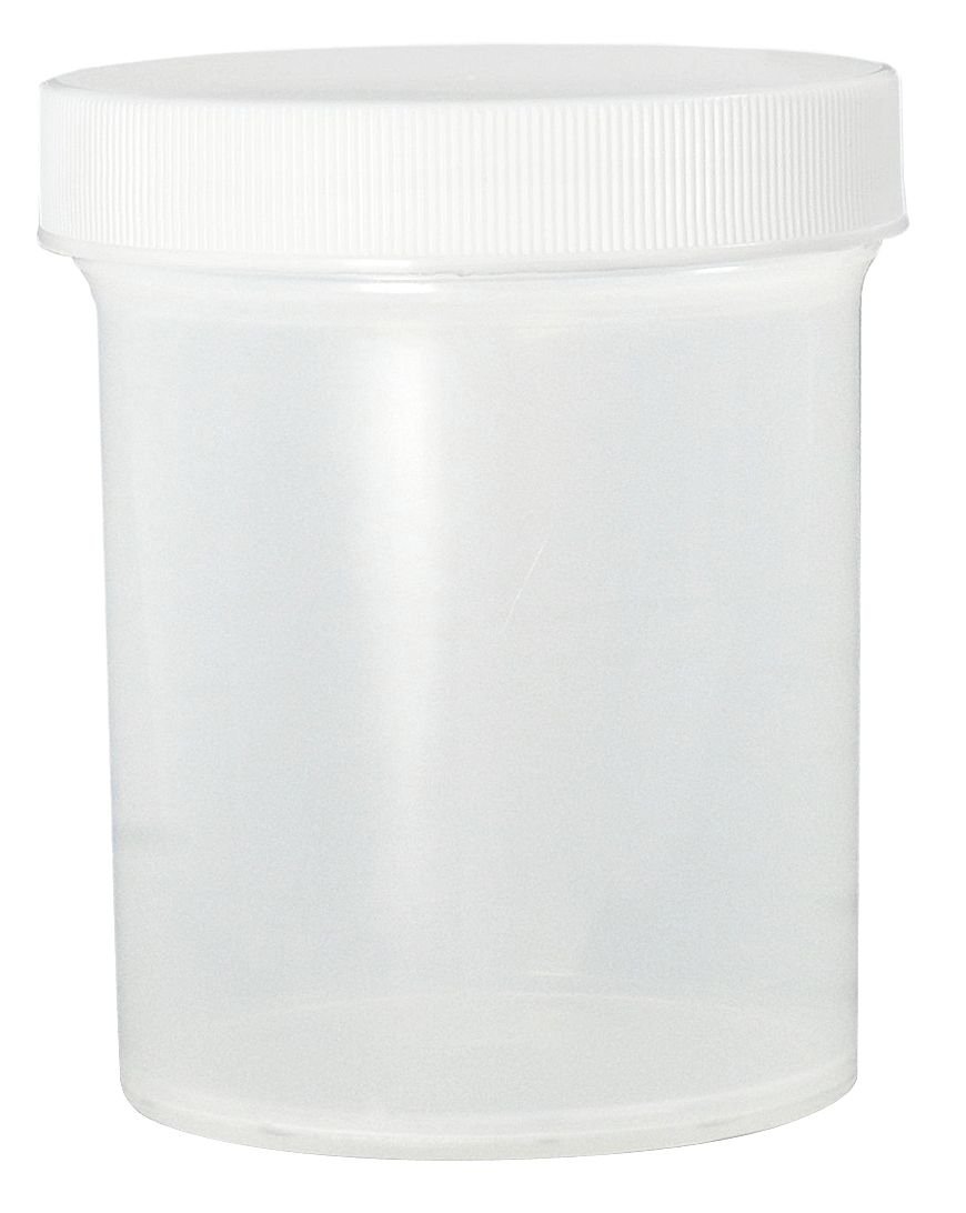 32 oz Natural Polypropylene Jar with White Polypropylene SturdeeSeal Cap & Polyethylene Foam Lining - Pack of 60 | Ideal for Food Storage, Spice Packaging, and Laboratory Sample Containers