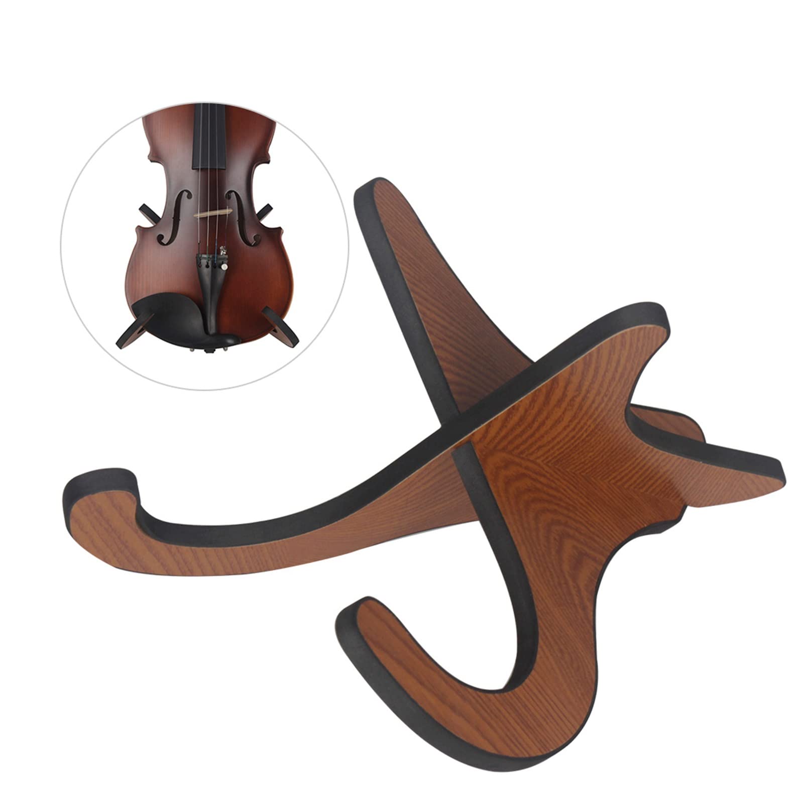 **Portable Detachable Wooden Ukulele Stand - Basswood Guitar Holder for String Instruments | Perfect for Home, Studio & Travel Use**