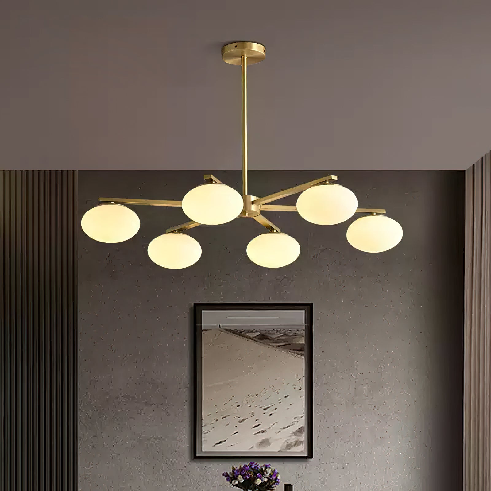 Briette Crystal Chandelier - Elegant Modern Ceiling Light Fixture for Dining Room, Living Room & Bedroom | Perfect for Home Decor, Wedding & Event Lighting
