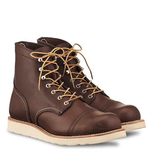Red Wing Iron Ranger 8088 Men's Boots - Amber Harness Leather, Comfortable & Durable for Work, Hiking & Casual Wear