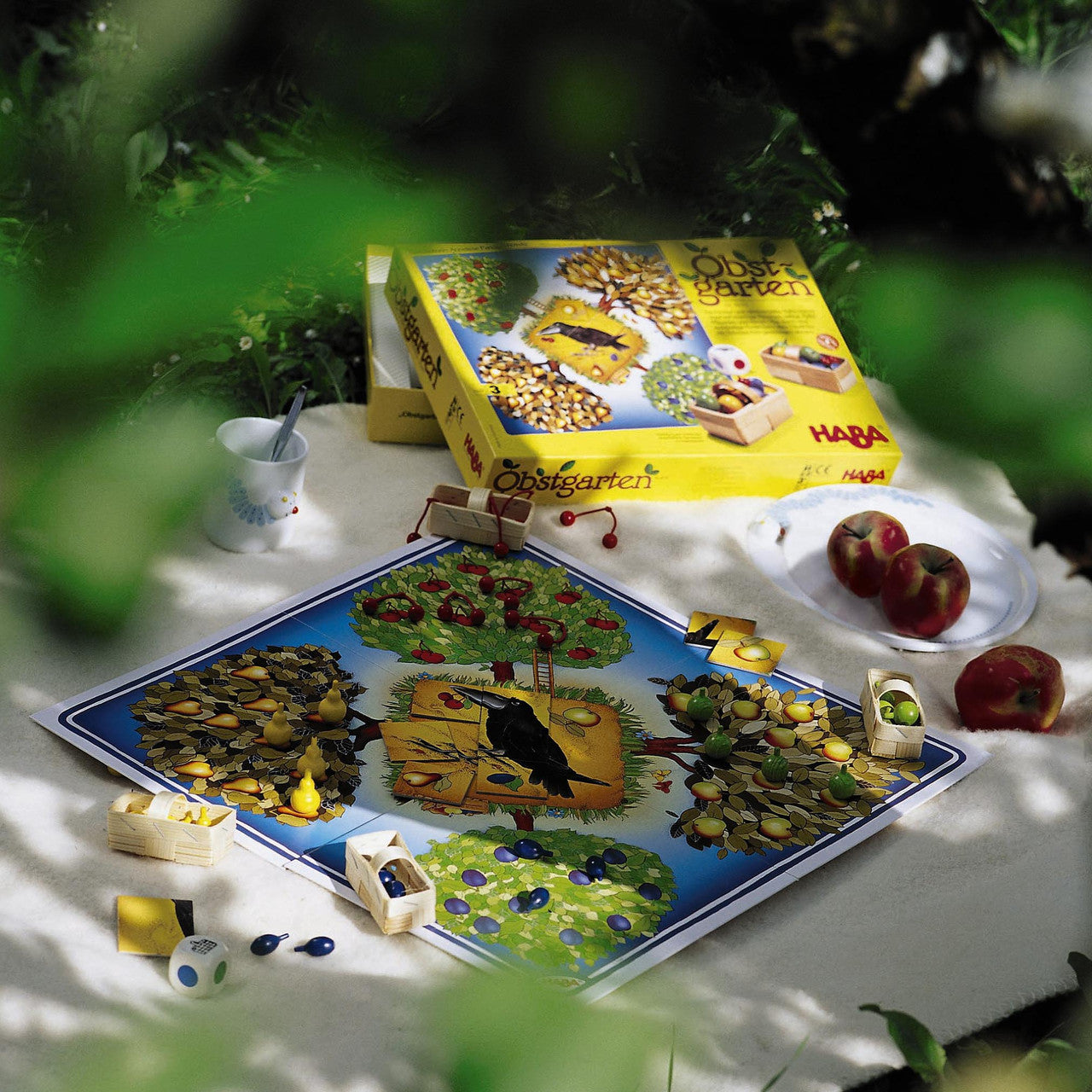 Haba Orchard Cooperative Wooden Board Game for Kids - Fun Educational Family Game for Preschool Learning & Teamwork Skills (Perfect for Classroom, Birthday Parties & Family Game Nights)