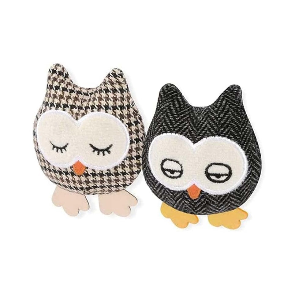 Interactive Cat Toys with Feathers - 3 Pack Owl Design for Play & Exercise - Perfect for Indoor Cats & Kittens (Playtime, Training, Hunting Instincts)