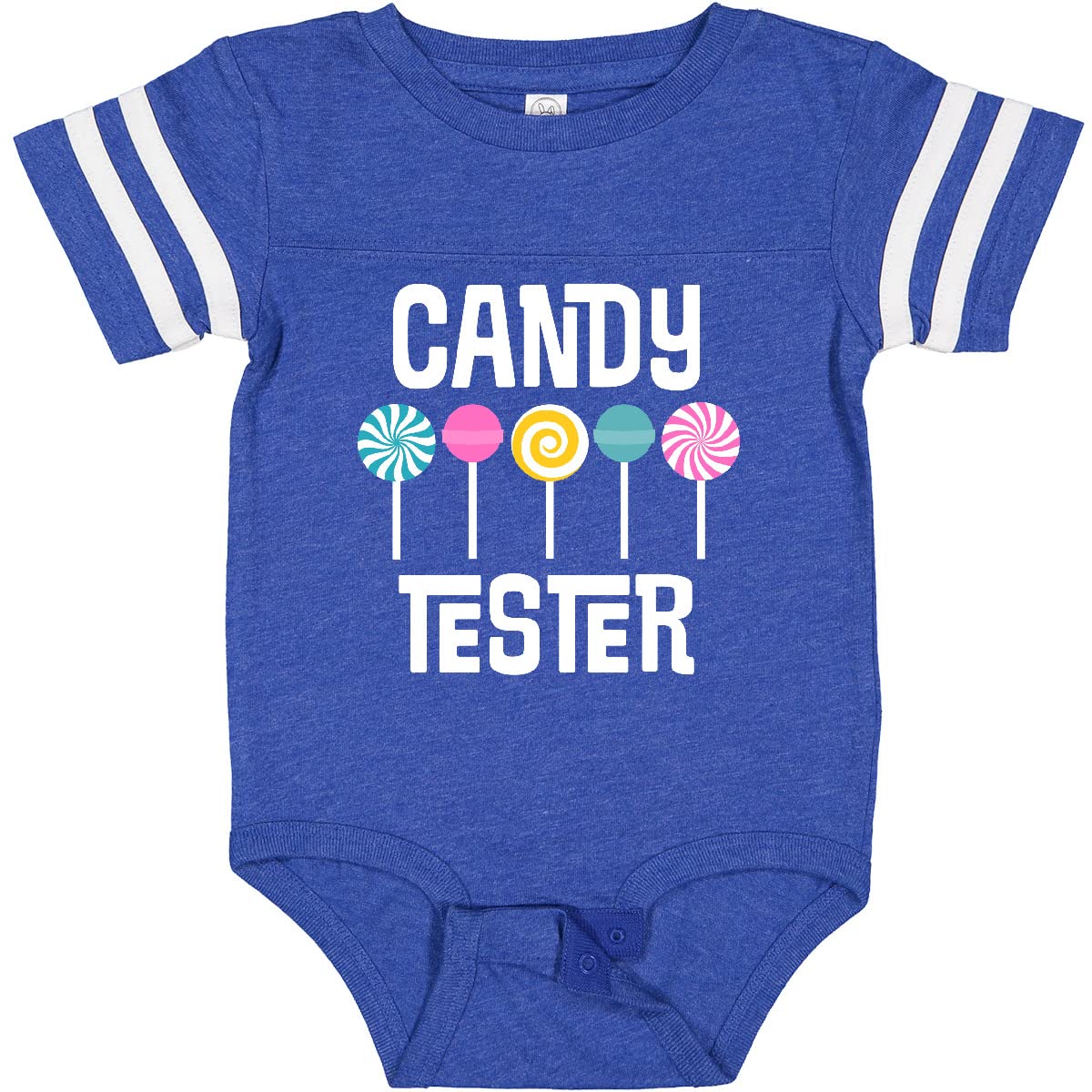 Inktastic Candy Tester Cute Sweets Baby Bodysuit - Soft Cotton Infant Onesie for Newborns & Toddlers - Perfect for Birthday Parties, Photo Shoots & Everyday Wear