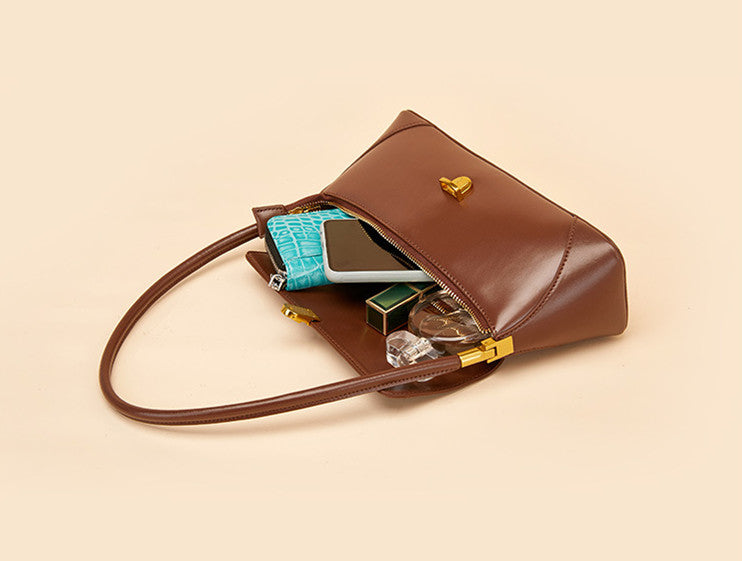Stylish Genuine Leather Small Shoulder Handbag for Women - Perfect for Work, Travel & Everyday Use