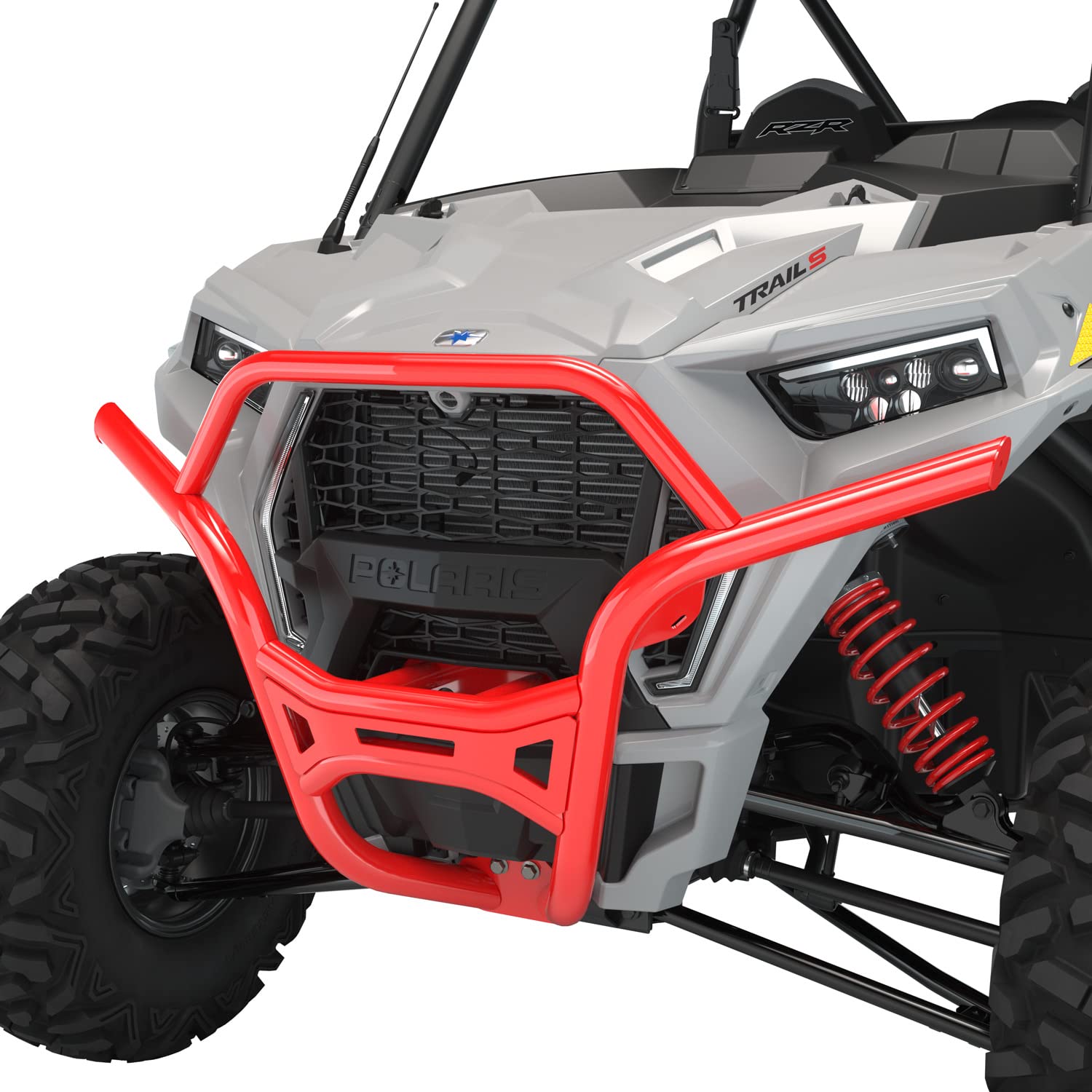 Polaris Off-Road Front Low Profile Bumper for RZR, Ranger & General - Heavy Duty Steel Construction - Perfect for Trail Riding, Mudding & Off-Road Adventures