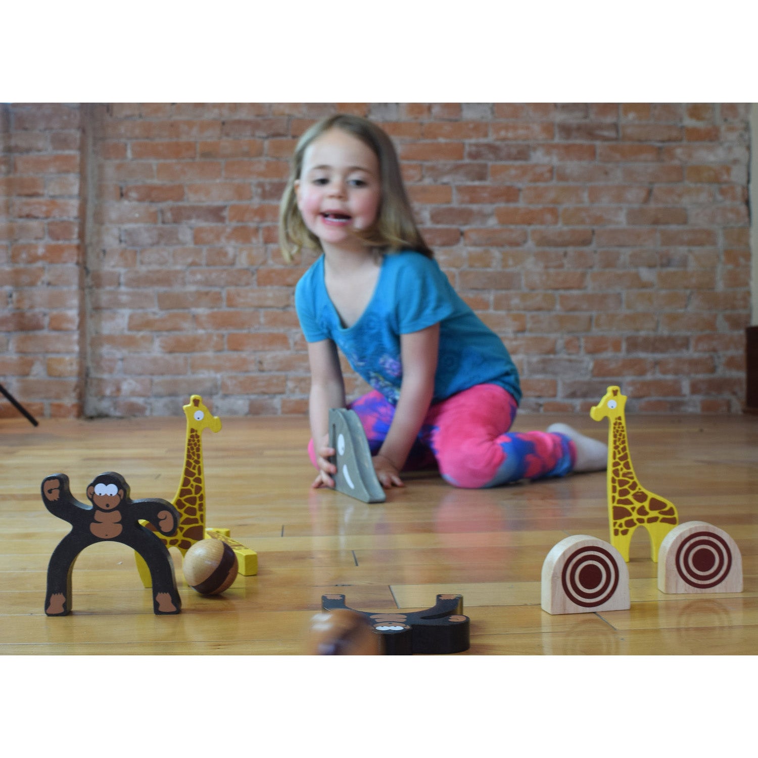 BeginAgain Safari Bowl - Wooden Animal Puzzle Toy for Toddlers, Kids Learning & Educational Game - Perfect for Preschool Playtime & Travel Activities