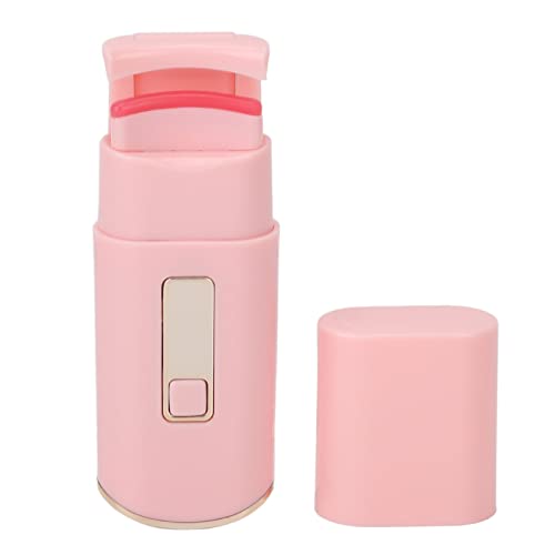 Electric Eyelash Curler with 3 Temperature Settings - USB Rechargeable Heated Lash Curler for Long, Thick & Curly Lashes - Perfect for Daily Makeup & Special Occasions (Pink)