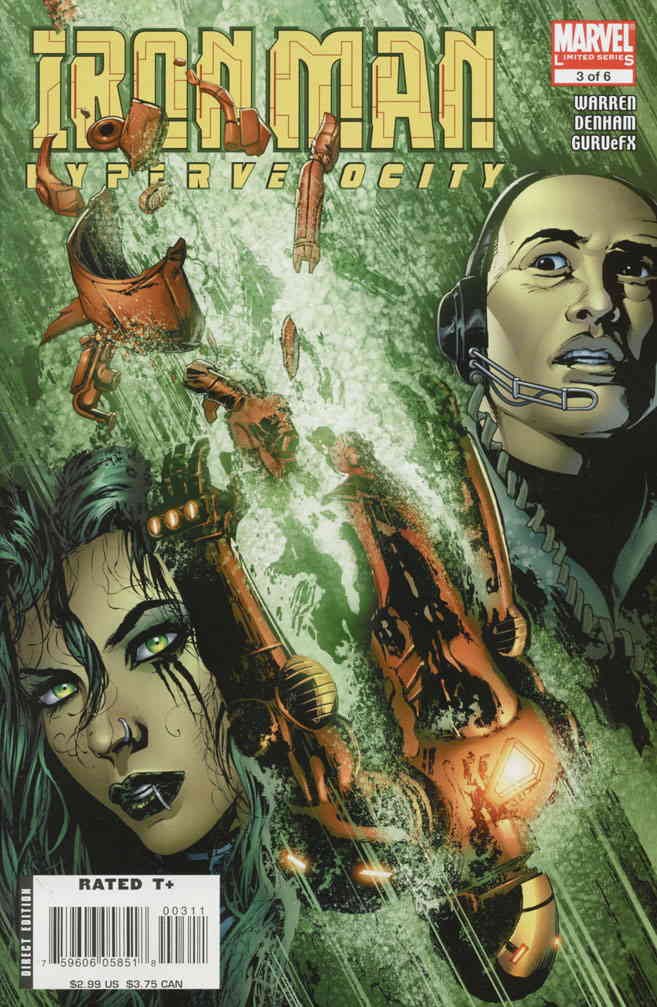 Iron Man: Hypervelocity #3 VF Marvel Comic Book by Adam Warren | Superhero Collectible for Fans & Investors | Perfect for Display, Gifts & Comic Collections