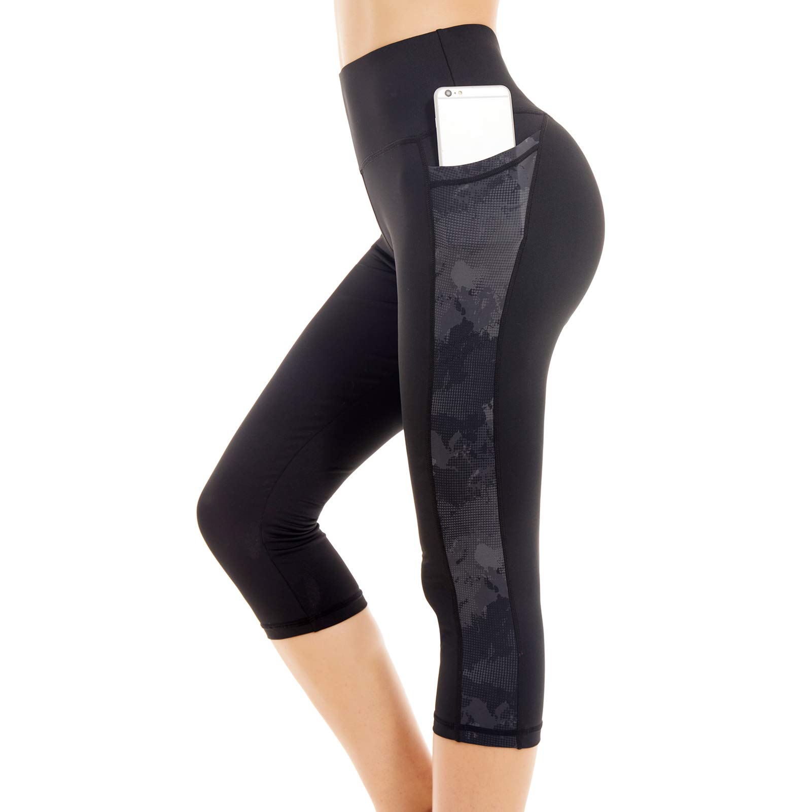 Picotee High Waisted Yoga Pants for Women - Tummy Control Workout Leggings with Pockets | Perfect for Yoga, Gym & Running