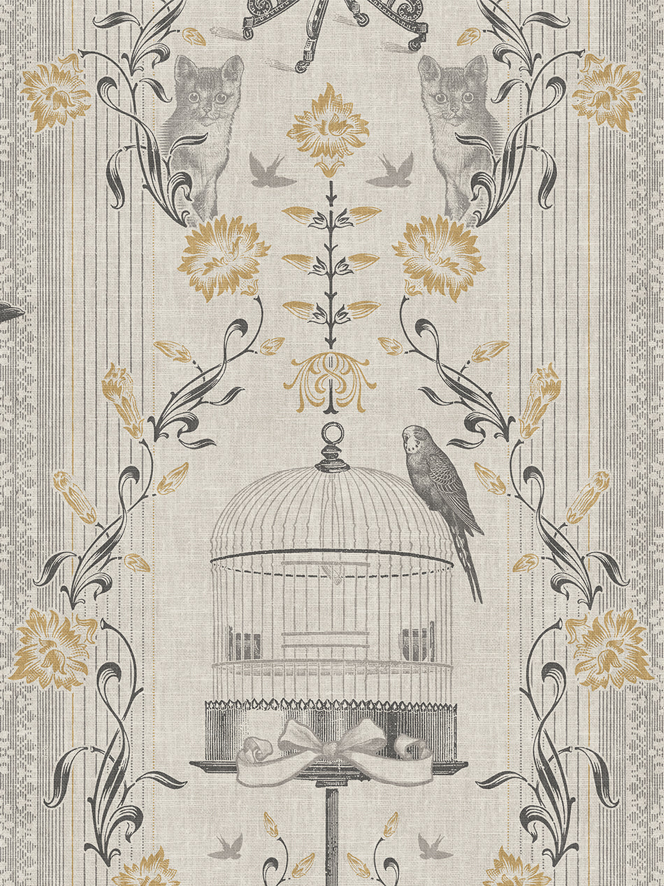 Bye Bye Birdie! Peel and Stick Wallpaper Sample - Self-Adhesive Removable Wallpaper for Bedroom, Nursery, Living Room Decor