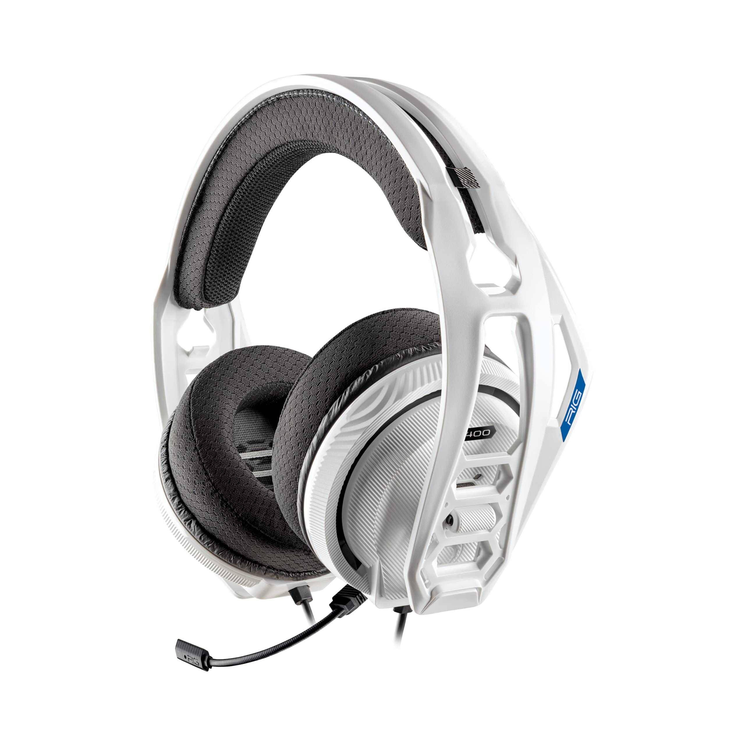 RIG 400HS White Stereo Gaming Headset for PlayStation 4/5 - Noise Cancelling Mic, Comfortable Ear Cushions - Perfect for FPS, RPG & Online Multiplayer Games