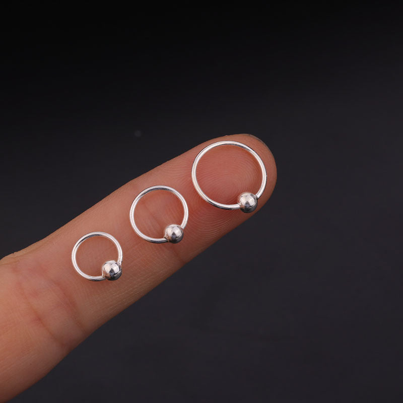 20G Sterling Silver Nose Ring - Cartilage Hoop Piercing Jewelry for Women | Hypoallergenic Nose Stud | Perfect for Everyday Wear, Parties & Gifts