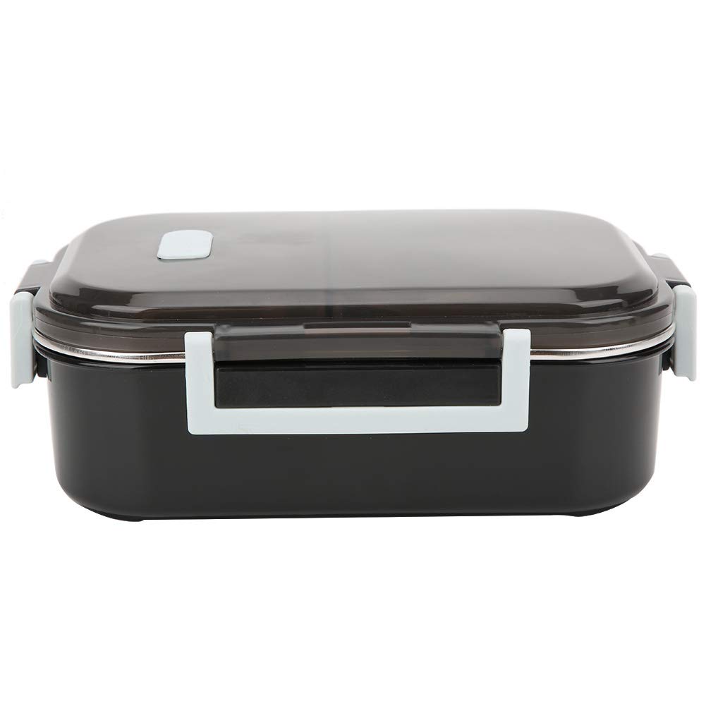Premium 304 Stainless Steel Lunch Box - 700ml Portable Food Container for Adults | Leakproof, Eco-Friendly & Durable | Ideal for Camping, Hiking, Picnics & Office Lunch (Black)