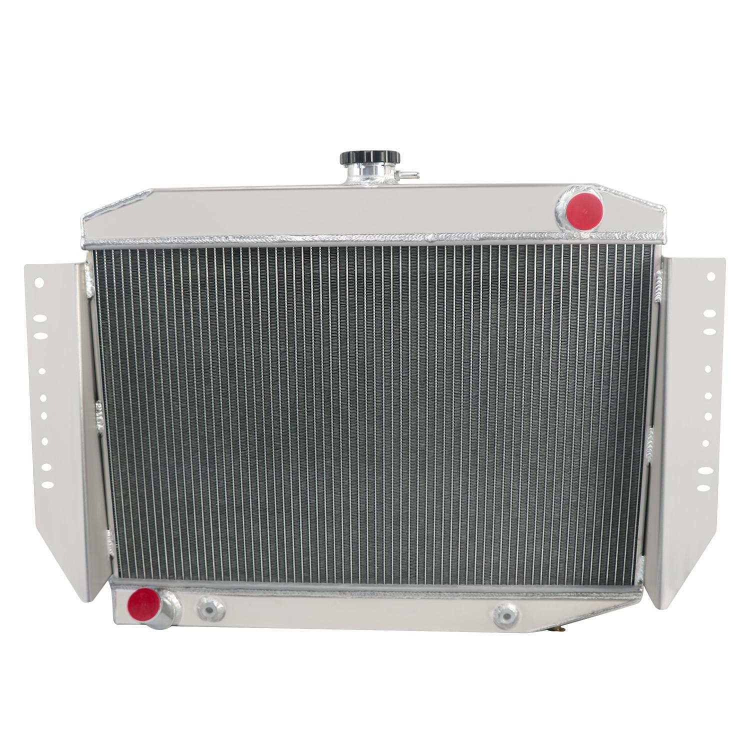 Alloyworks Jeep Radiator - 3 Row Full Aluminum Radiator with Shroud Fan & Relay Kit for 1972-1979 Jeep Wagoneer Cherokee J10 J20 J-2500 J-2600 J-4500 J-4600 J-4700 J-4800 5.9L/6.6L V8 Engines - Perfect for Off-Roading & Classic Jeep Restoration