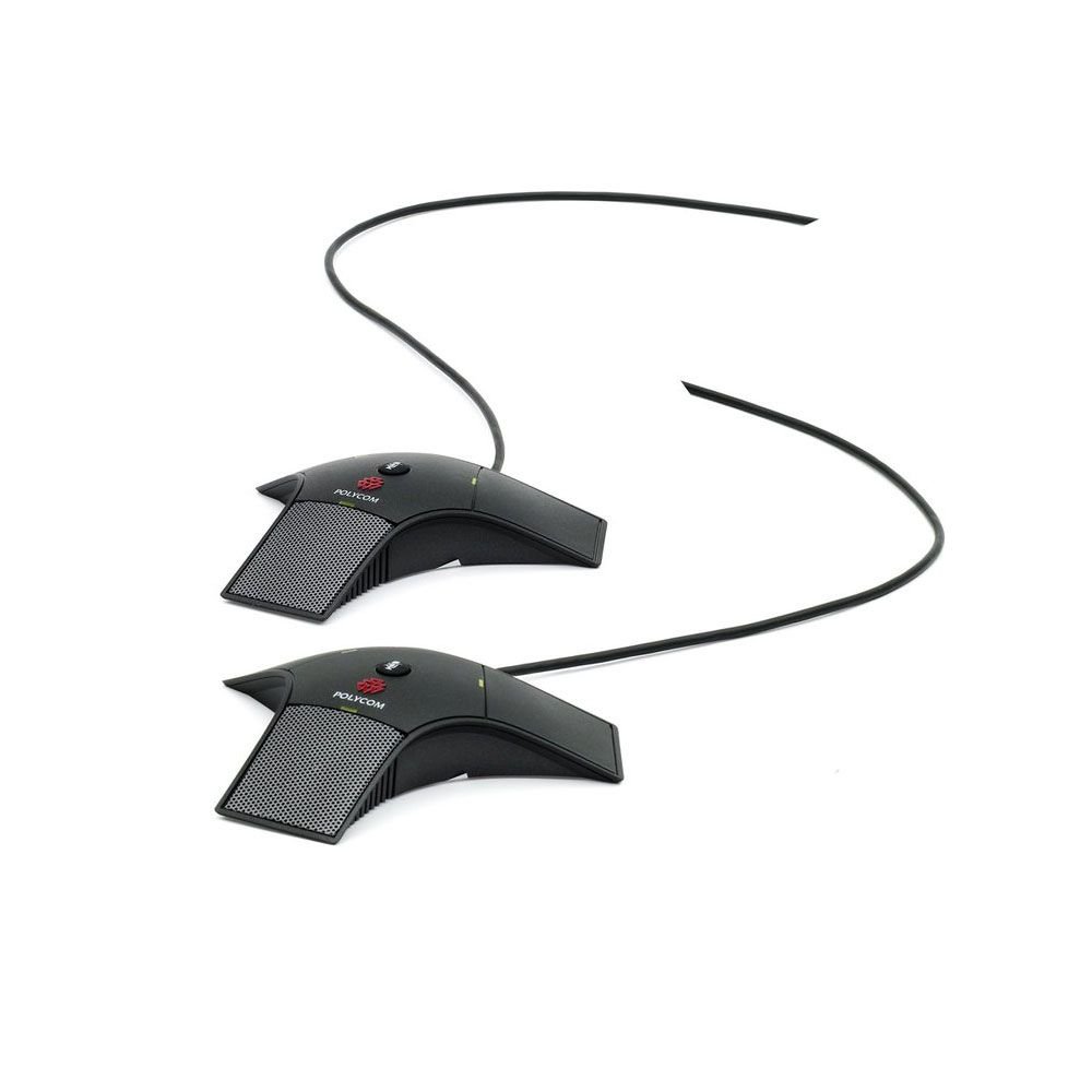 Polycom SoundStation IP 7000 Extension Microphones (2200-40040-001) - High-Quality Conference Phone Accessories for Clear Audio in Office Meetings & Remote Work