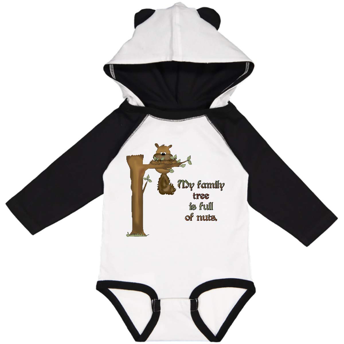 My Family Tree is Full of Nuts Funny Baby Bodysuit - Long Sleeve Creeper for Boys & Girls - Perfect for Family Reunions & Holiday Photos