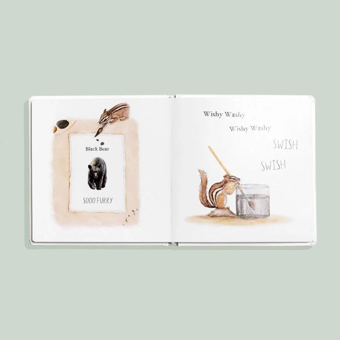 Paige Tate & Co. Wishy Washy - First Words & Colors Board Book for Toddlers | Early Learning, Baby Shower Gift, Preschool Education