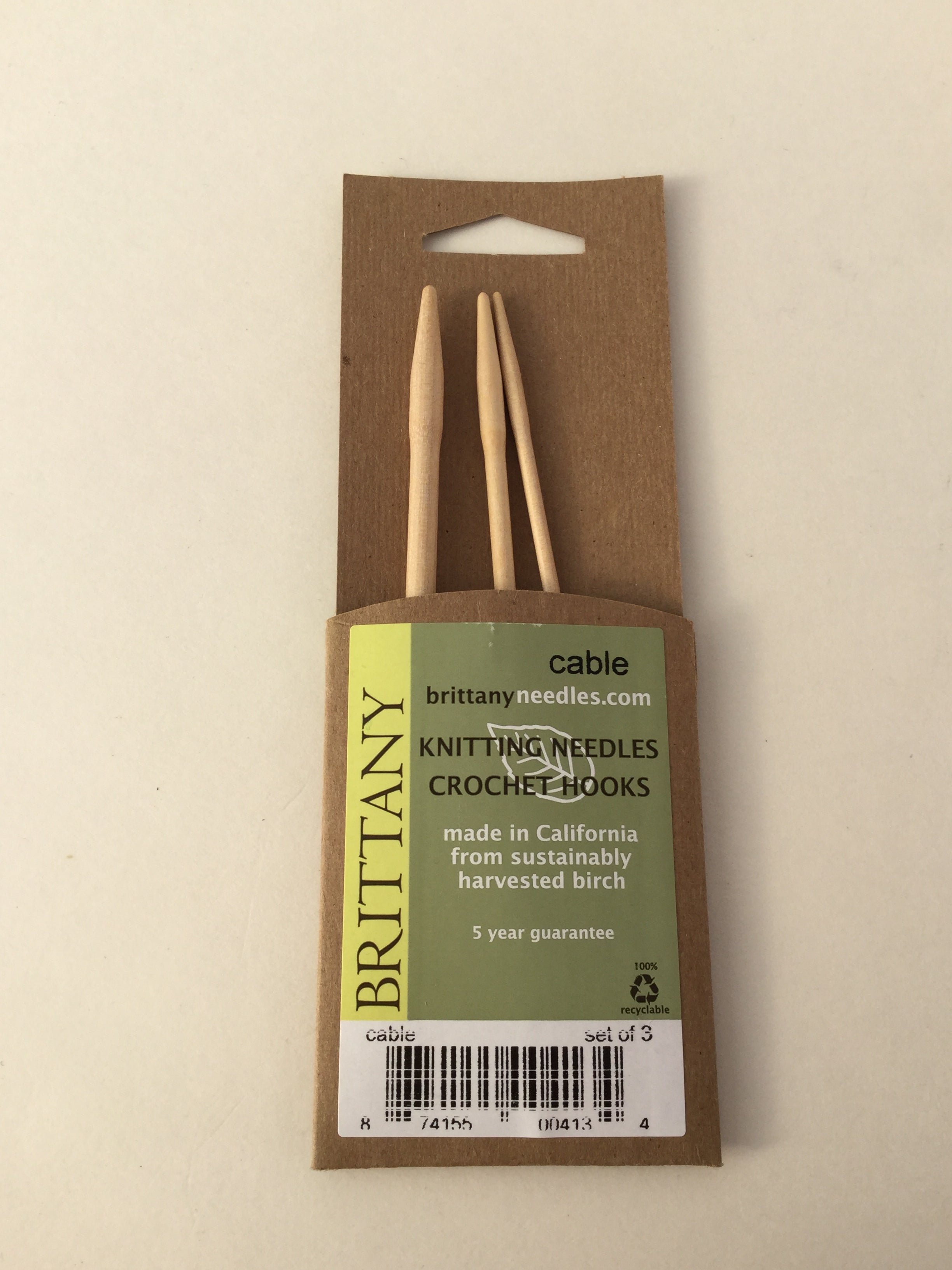 Brittany Cable Needles for Knitting - High-Quality Knitting Needles for Cable Stitches | Perfect for Sweaters, Scarves & DIY Knitting Projects