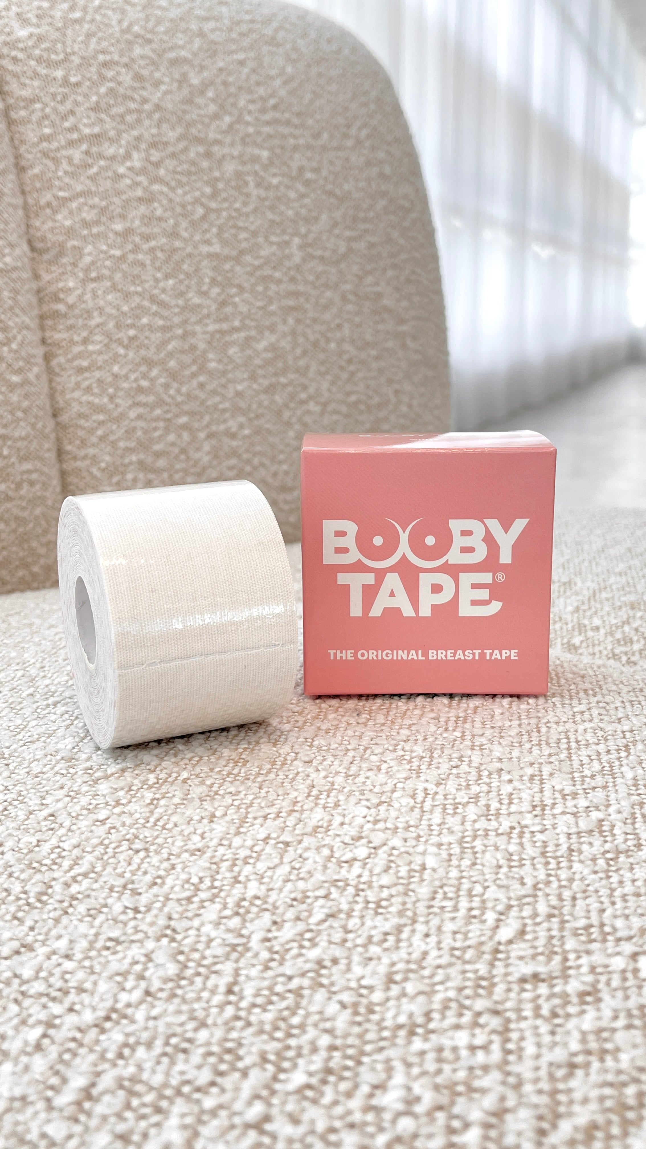 Booby Tape - Invisible Body Tape for Strapless Dresses & Swimwear - White | Secure Adhesive for Backless Gowns, Tops & Costumes
