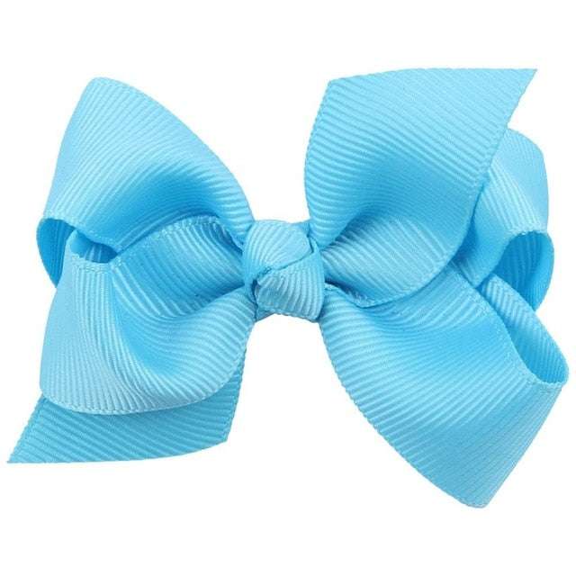 1 Piece Solid Bow Girls Hair Accessories - Clip, Bobble or Headband Options - Perfect for School, Parties & Everyday Wear