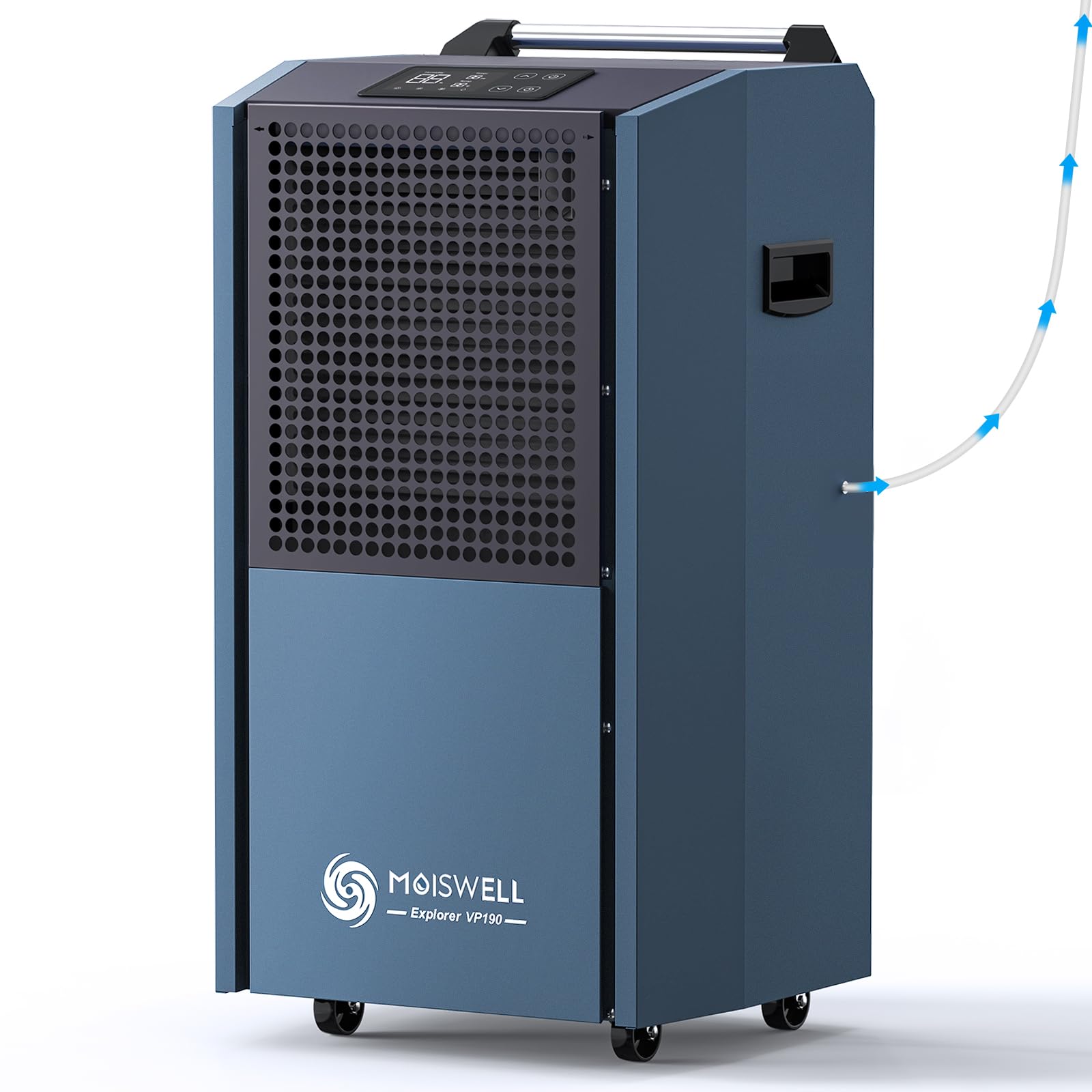 190 Pints Commercial Dehumidifier with Built-in Pump - Heavy Duty Industrial Dehumidifier for Large Spaces, Basements, Warehouses, Grow Rooms & Water Damage Restoration | Ideal for Home, Office and Industrial Use