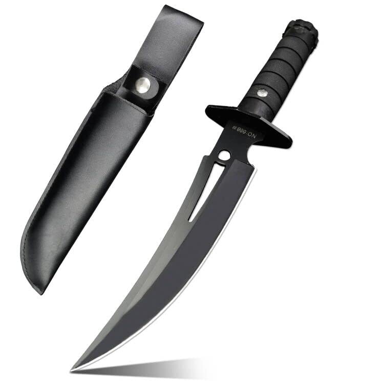 DOOM BLADE 12 Inch Fixed Blade Hunting Knife - Survival Knife with Leather Sheath | Ultra Sharp Outdoor Knife for Camping, Hiking, Fishing & Wilderness Survival | Perfect for Bushcraft, Hunting Trips & Emergency Preparedness
