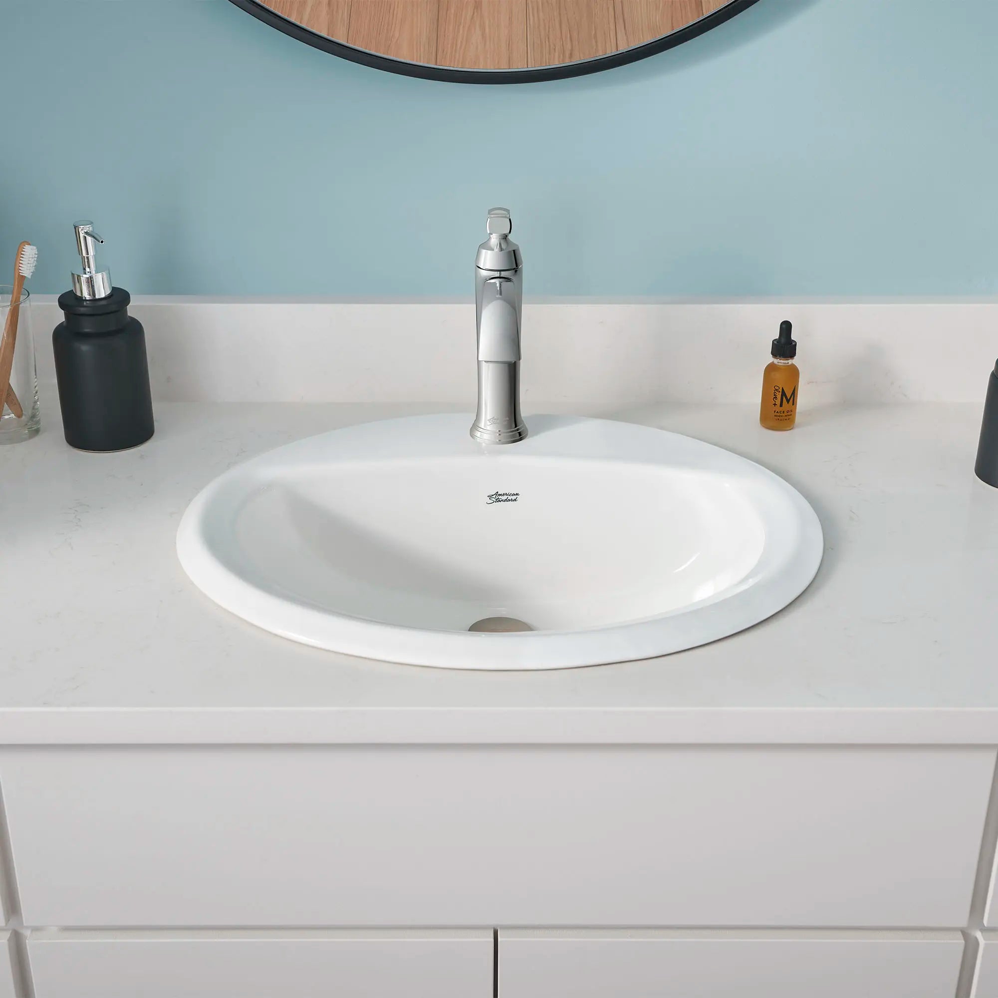 Glenmere Single Hole Bathroom Faucet with Lever Handle - 1.2 GPM/4.5 LPM Water-Saving Design - Perfect for Modern Vanities and Small Bathrooms
