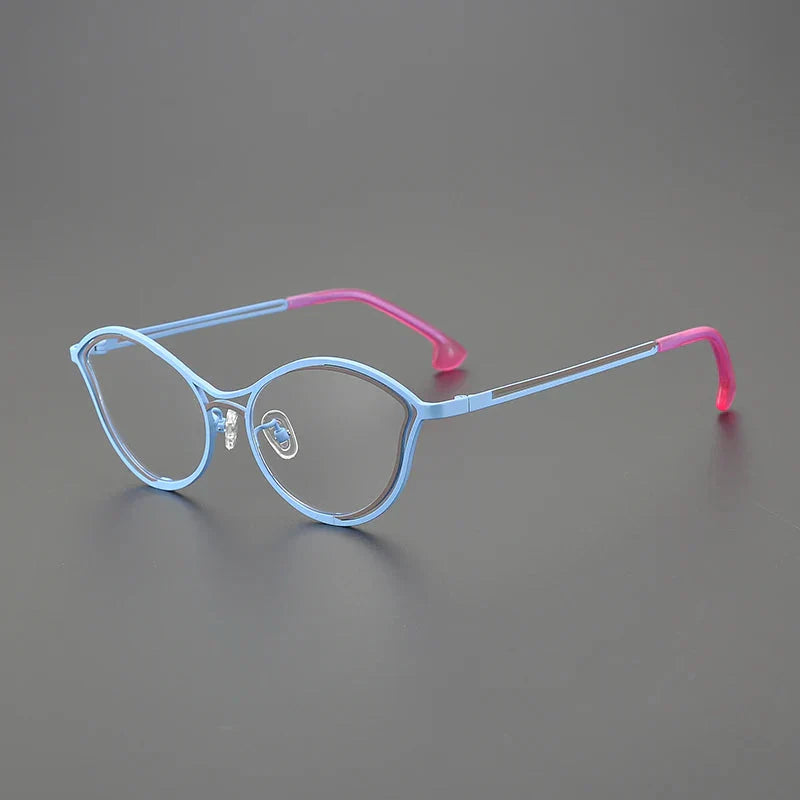 Jeanie Cat Eye Titanium Glasses Frame for Women - Lightweight & Stylish Eyewear for Reading, Driving & Fashion Accessories