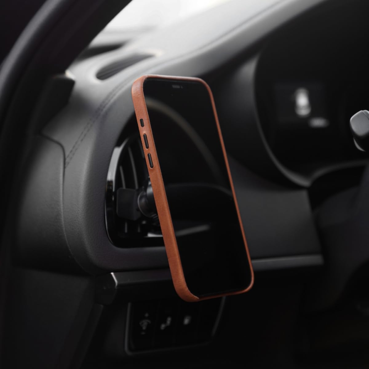 Premium Handcrafted Full-Grain Leather iPhone 12 & 12 Pro Case - Slim Fit, MagSafe Compatible, Ages Beautifully with Unique Patina | Perfect for Business Professionals & Everyday Luxury Use
