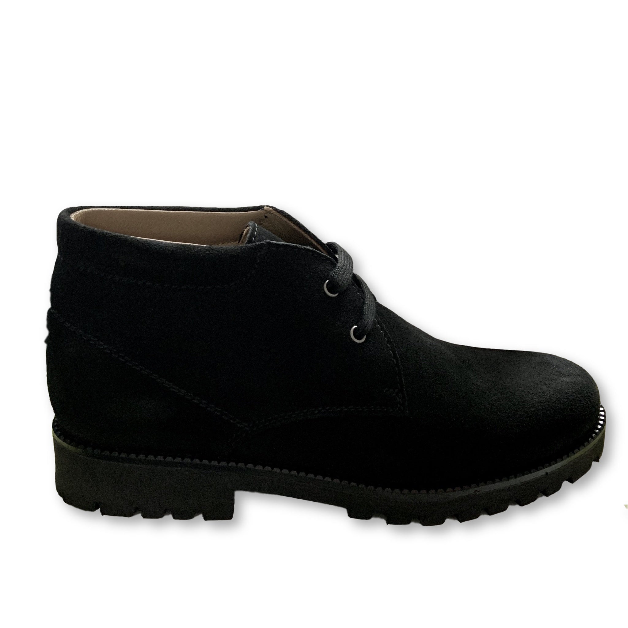 Beberlis Black Suede Lace-Up Ankle Boots for Women - Stylish & Comfortable Fall Winter Fashion Booties for Casual Outfits & Date Nights