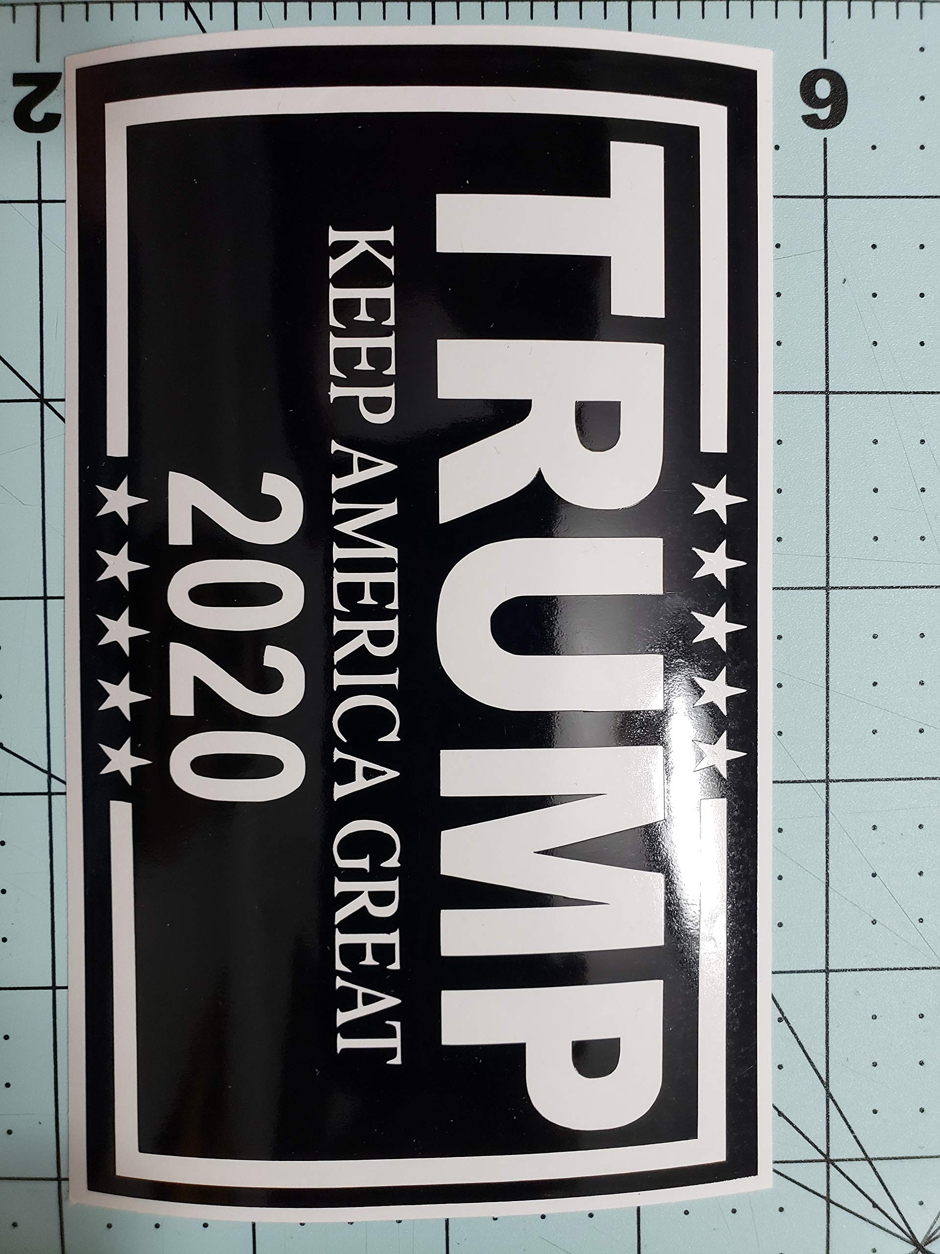 Trump 2020 Keep America Great Decal Sticker - Black Vinyl Car Bumper Sticker - Political Campaign Car Decals for Windows, Laptops & DIY Projects