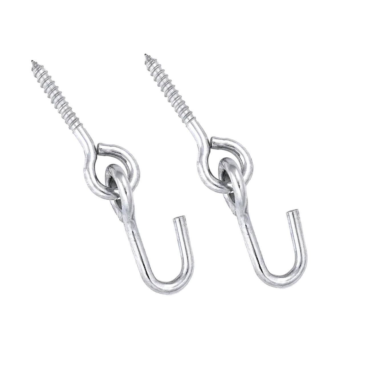 Bliss Hammocks HA 506 Heavy Duty Eye Screws with Attached Hooks - Set of 2 - Durable Hammock Hanging Hardware for Outdoor, Patio, and Backyard Relaxation