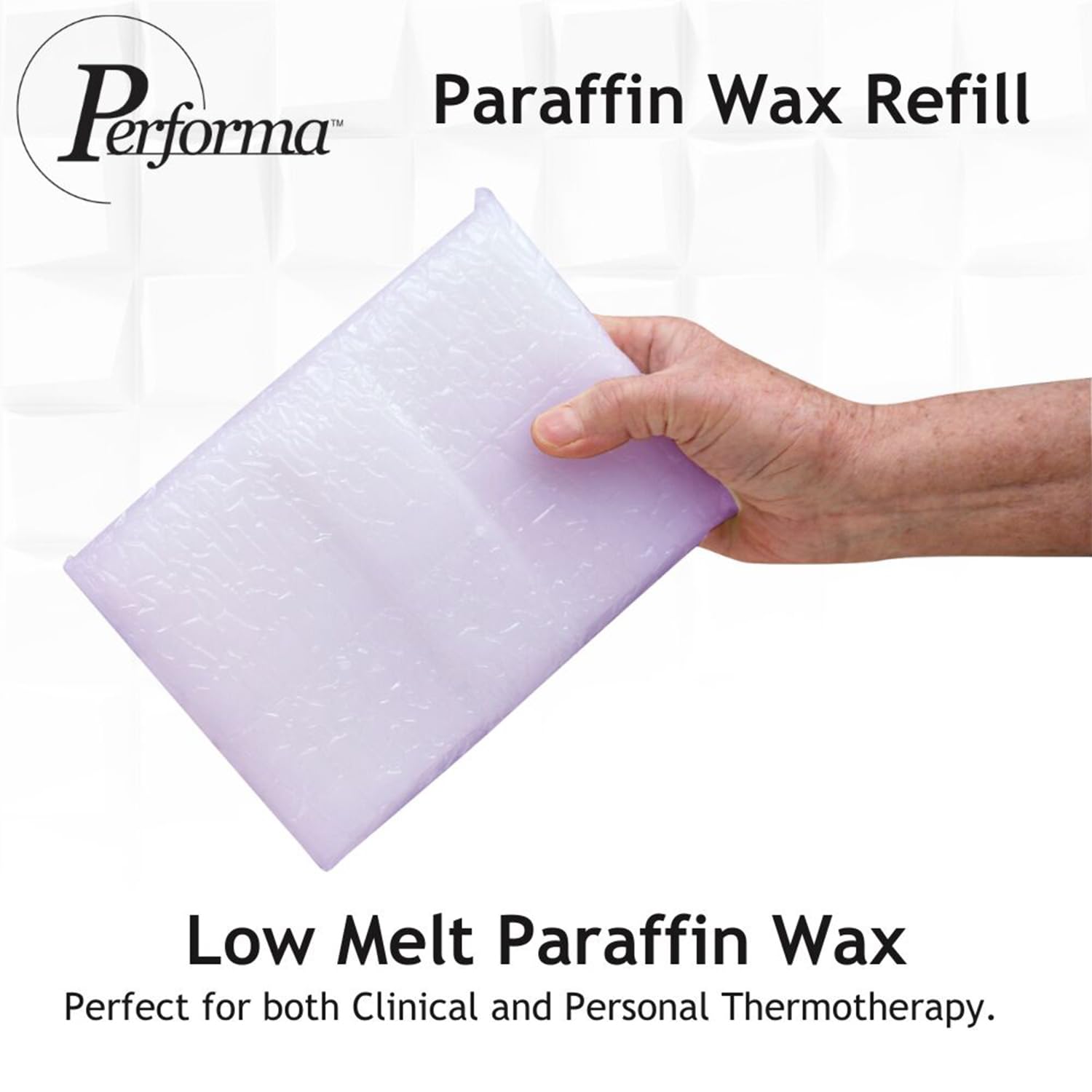 Premium Medical Grade Paraffin Wax Refill - 1 Pound Lavender Scented Blocks (Case of 36) | Paraffin Bath Wax for Hands & Feet | Spa & Physical Therapy Use | Moisturizing Treatment for Dry Skin & Joint Pain Relief