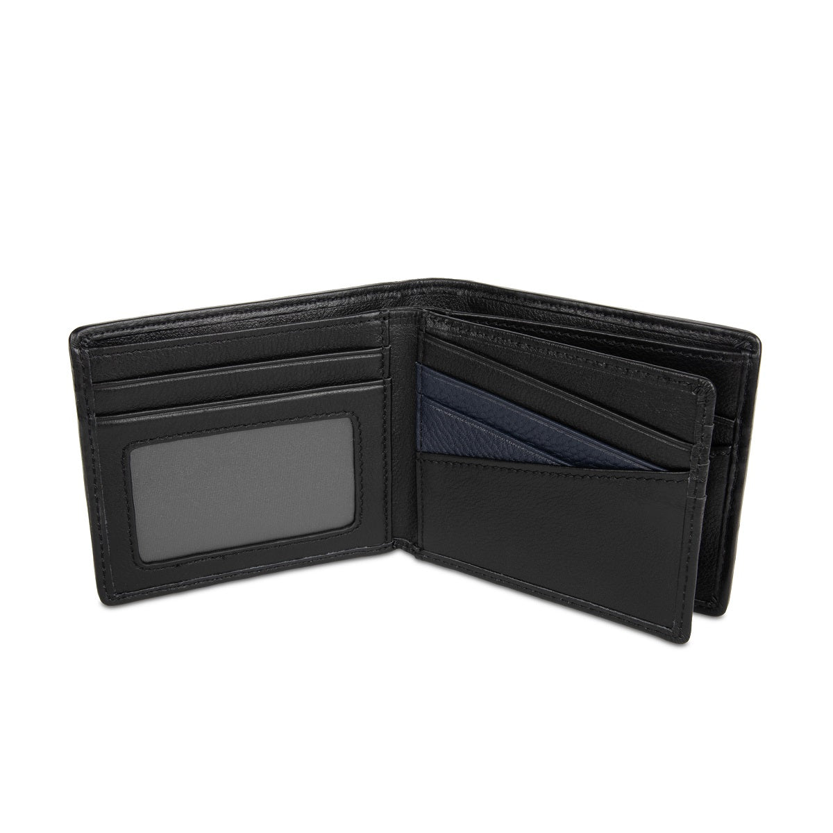 Premium Grayson Leather RFID Blocking Bi-Fold Wallet for Men - Slim & Stylish with Extra Flap - Perfect for Travel, Business & Everyday Use