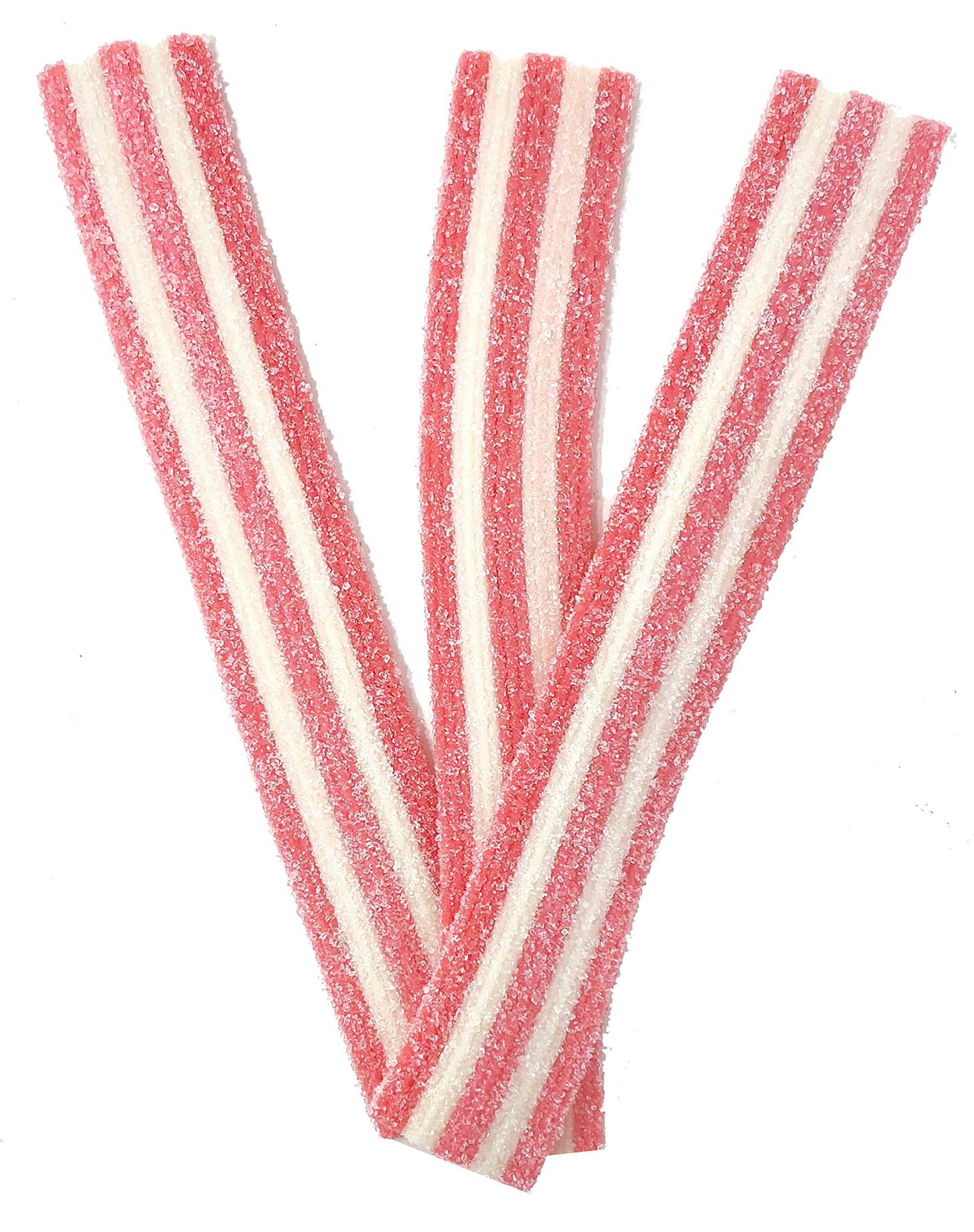 Sour Strawberry Cream Candy Belts - 3 Pack (10 Oz Each) | Kosher & Halal Certified | Resealable Sour Licorice Candy | Perfect for Parties, Movie Nights & Office Snacks