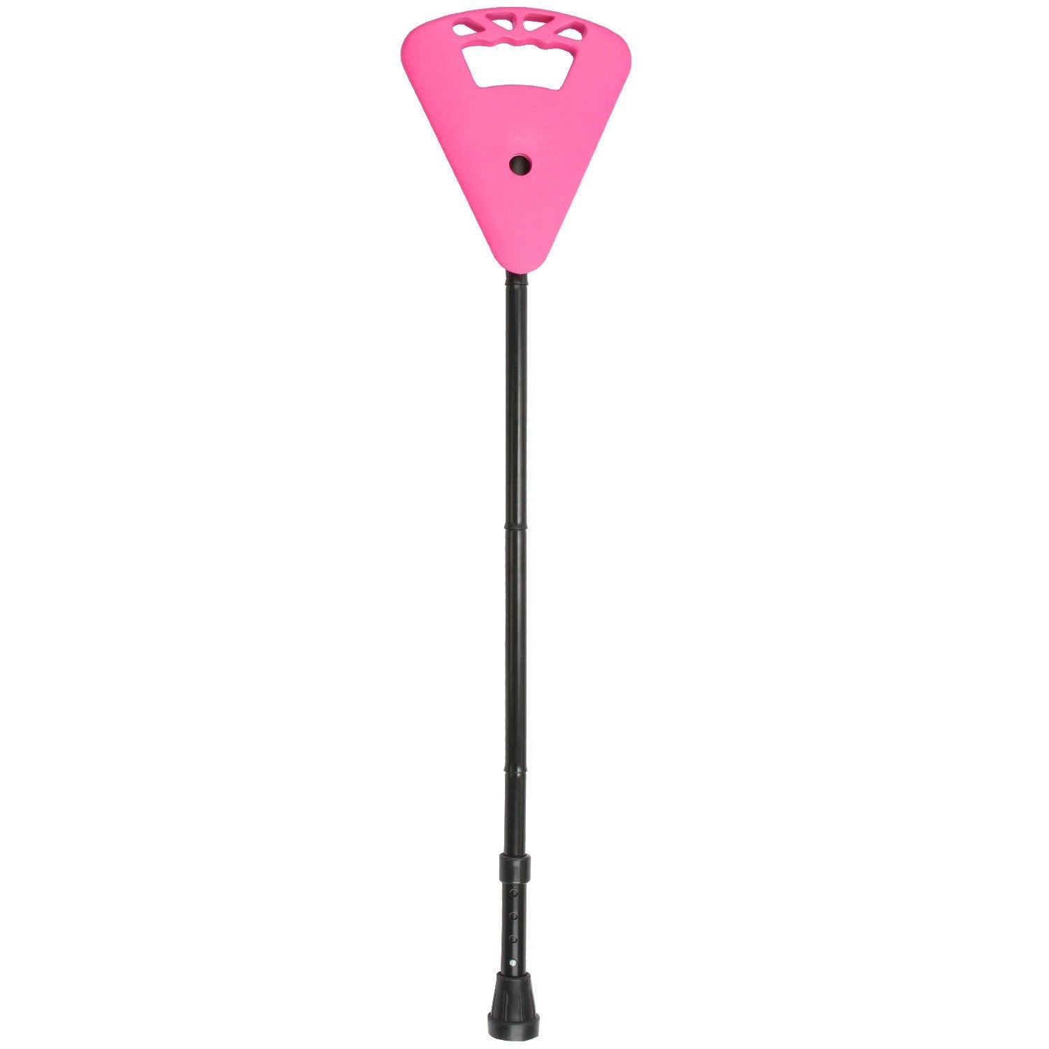 Flipstick Folding Adjustable Seat Cane - Portable Walking Stick with Built-in Seat for Seniors & Hiking (Neon Pink) - Perfect for Outdoor Activities, Travel & Mobility Support