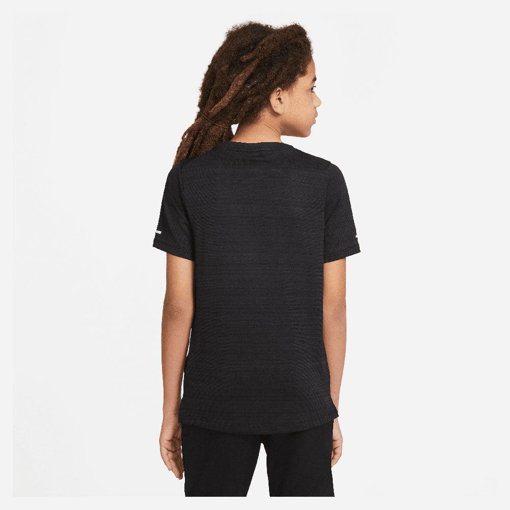 Boys' Dri-Fit Miler Short Sleeve Quick-Dry Performance Training Shirt - Moisture Wicking Athletic Tee for Running, Gym Workouts & Sports Activities