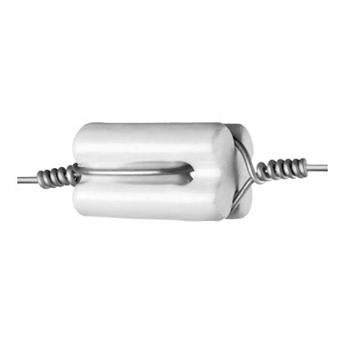 SpeedRite Porcelain End Strain Insulator - 10 Pack for Electrical Wiring & Utility Pole Applications - High Voltage Line Support for Outdoor Use