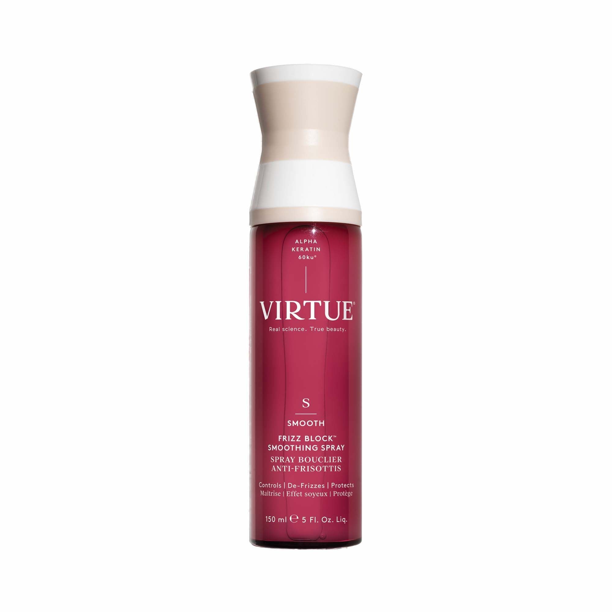 Frizz Block Smoothing Spray for Hair - Anti-Frizz & Shine Serum for Straight, Curly & Wavy Hair - Perfect for Daily Styling & Humidity Protection