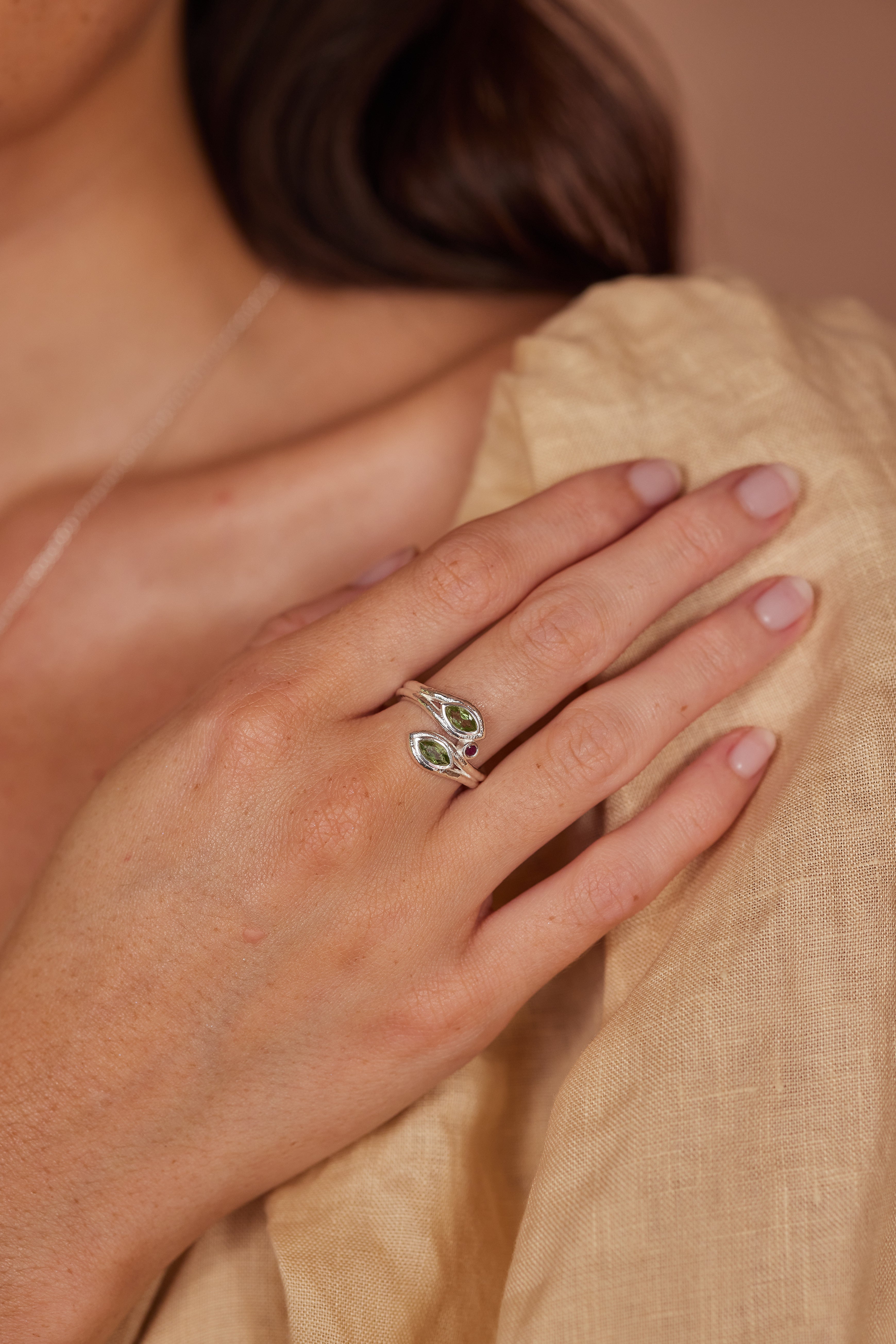 Zephyr Apatite Silver Ring for Women - Elegant Blue Gemstone Jewelry - Perfect for Everyday Wear, Gift Giving & Special Occasions