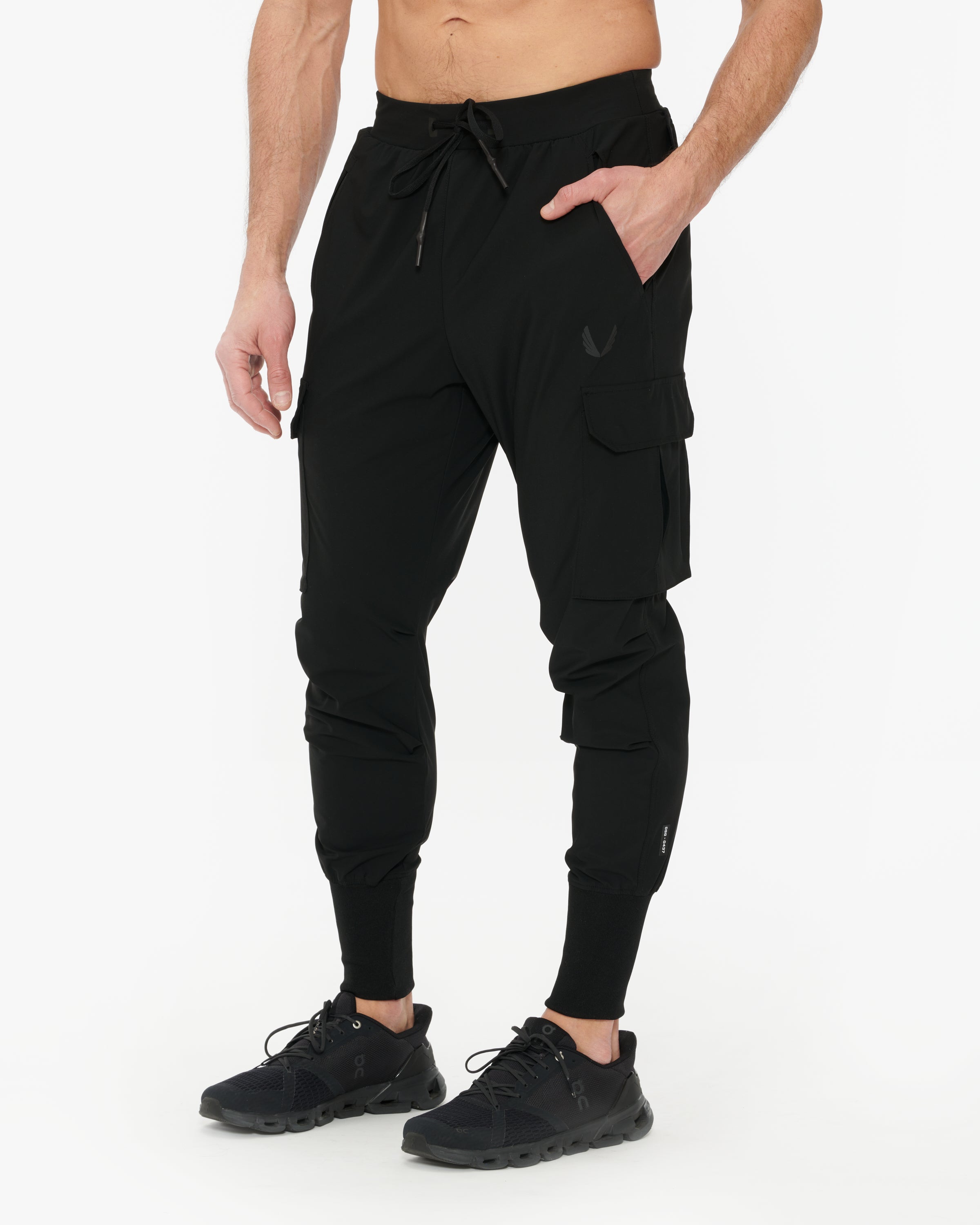 ASRV Tetra Lite Cargo High Rib Jogger Pants for Men - Lightweight Performance Workout & Running Joggers - Gym, Travel & Outdoor Activities
