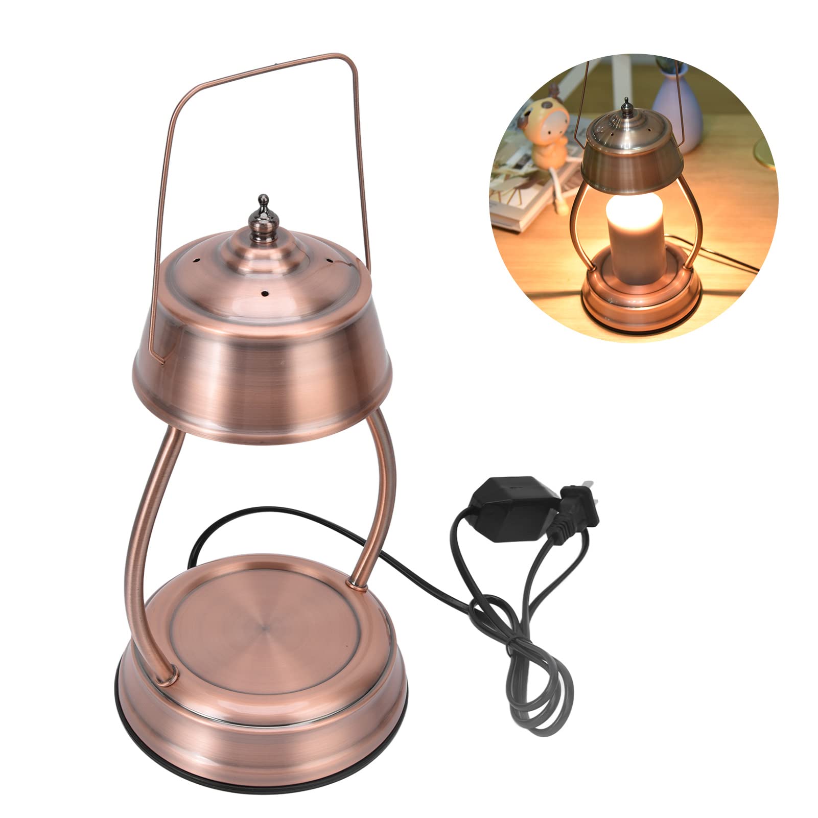 European Design Round Base Candle Melting Lamp - Safe & Reliable Candle Warmer for Home, Office, Living Room - Perfect for Aromatherapy, Relaxation & Decoration