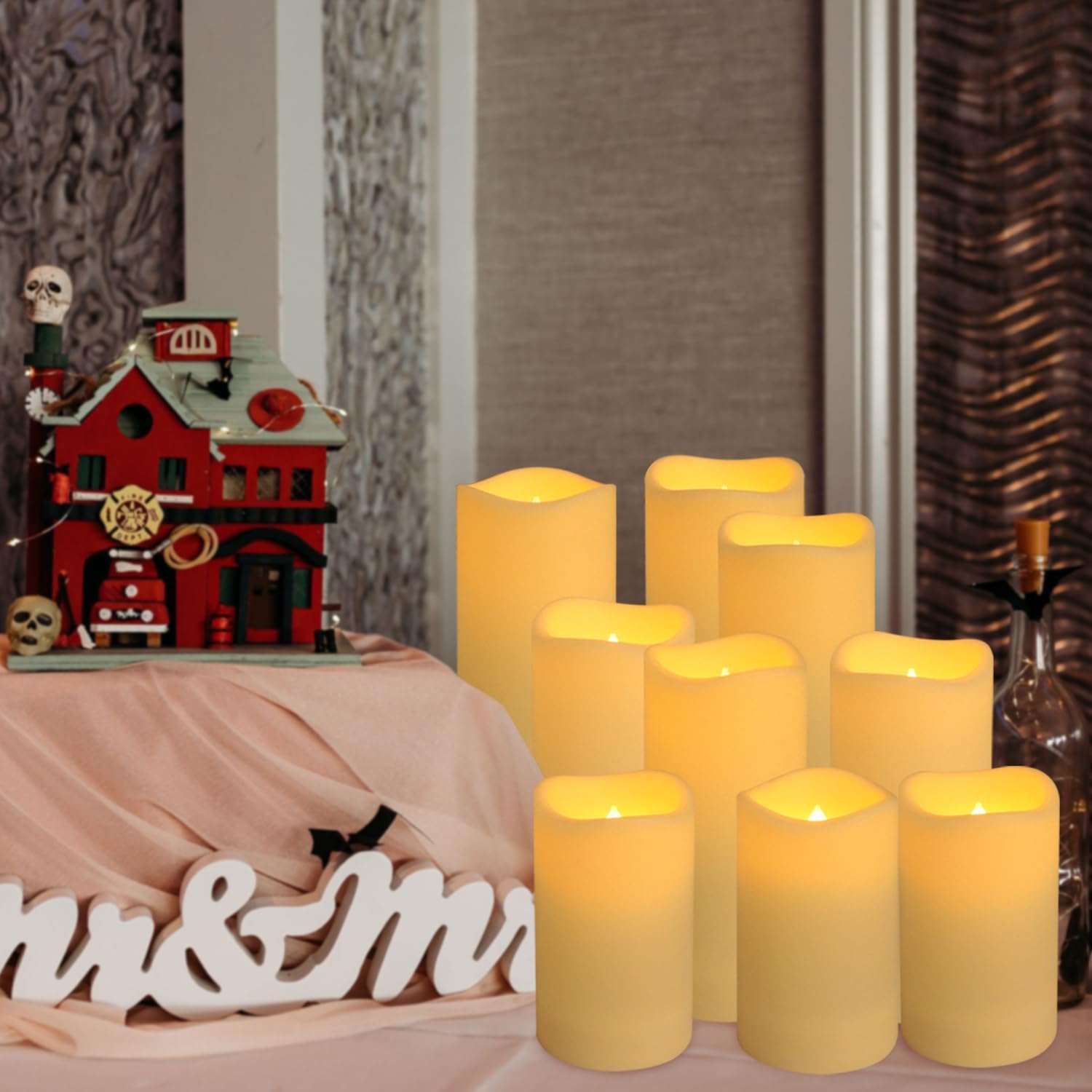 72 Pack Flameless LED Candles Set - Battery Operated Waterproof Candles (2.2