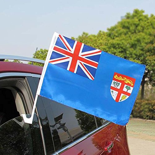 Congo Car Window Flag 11x16 Inch - 100% Polyester for Travel & Sports Events