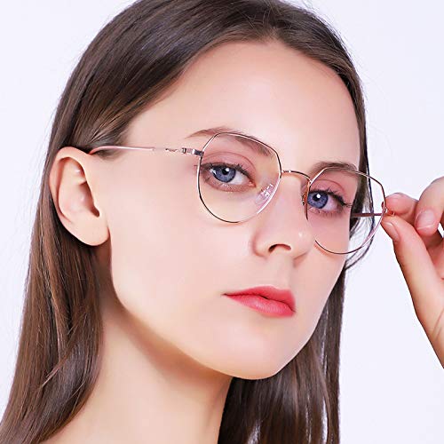 Progressive Multifocus Reading Glasses for Women - Lightweight Aviator Style Computer Eyewear for Reading, Working & Screen Time
