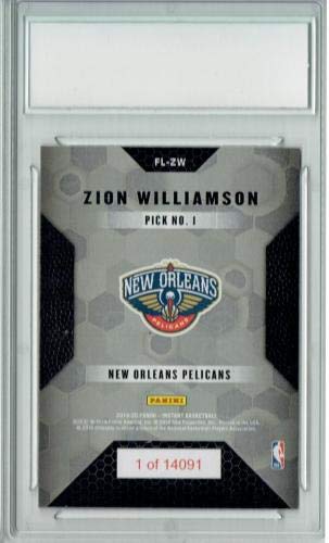 Zion Williamson 2019 Panini Instant #FLZW First Look Rookie Card PGI 10 - Limited Edition 1 of 14k Graded Basketball Card for Collectors & Investors | Perfect for Sports Memorabilia Displays, Fan Collections & Investment Portfolios